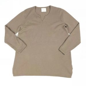 Frontgate sweater Tan 100% Cashmere Tunic Sweater S/M